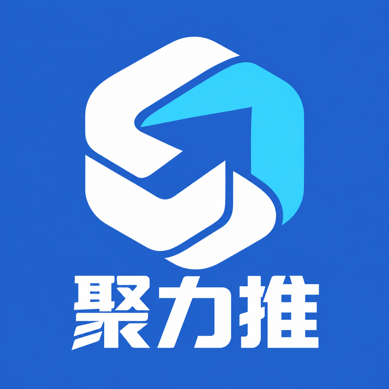 聚力推标志